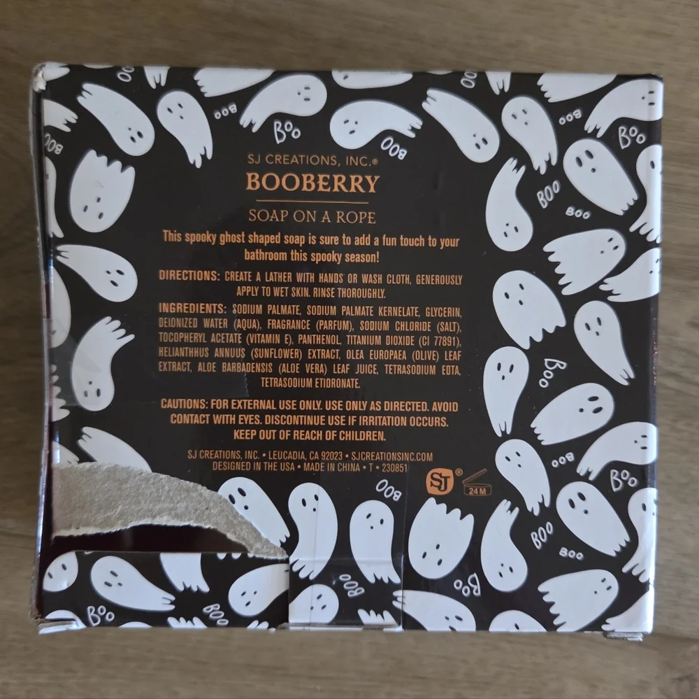 Booberry Ghost Soap‎ on a Rope NEW